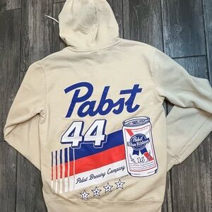 Pabst Blue Ribbon Hoodie new logo advertising